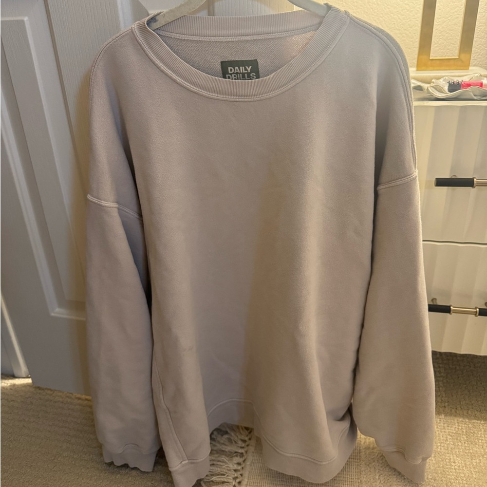 Daily Drills Oversized Crewneck- Congress
